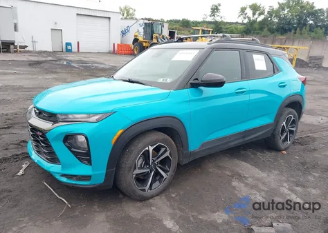 2021 Chevrolet Trailblazer Awd Rs z USA, uszkodzony, nr VIN KL79MUSL4MB102838